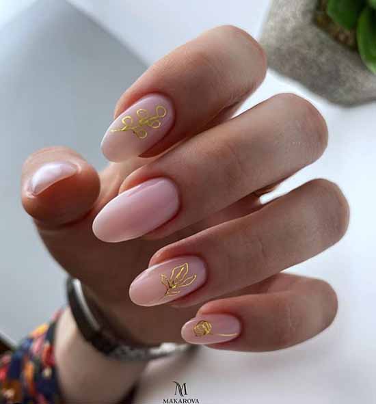 Manicure for oval nails 2021: new items, fashionable photo ideas