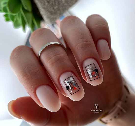 New manicure for oval nails