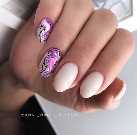 Manicure for oval nails 2021: new items, fashionable photo ideas