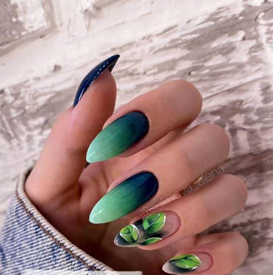 Photo selection of ombre manicure