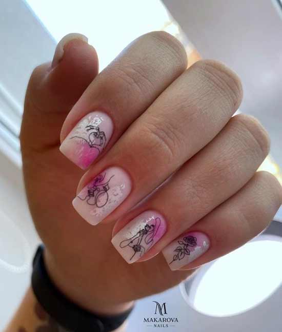 Delicate manicure