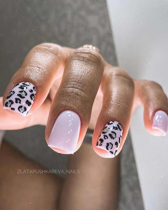 Delicate pink manicure