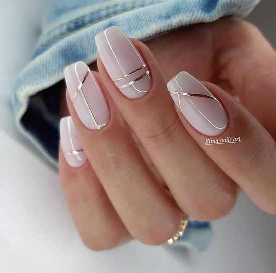 New nail design nude