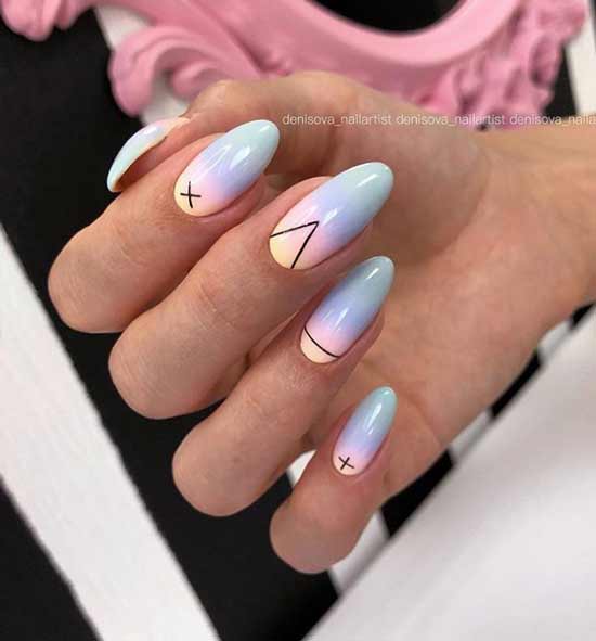 Simple original nail design