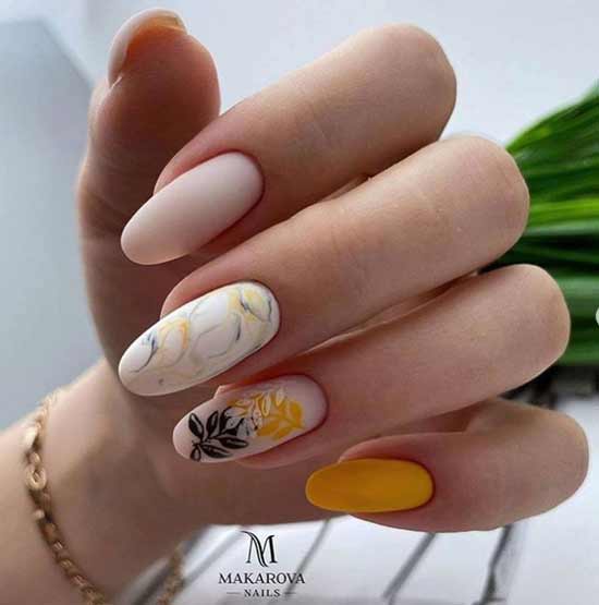 Photo originale de conception d'ongles mats