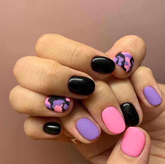 Original manicure short nails