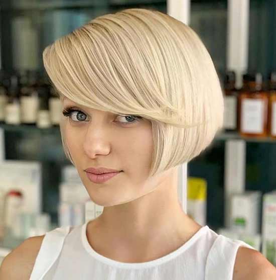 Stylish bob haircut