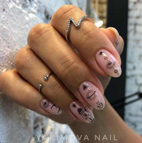 Youth stylish nail design