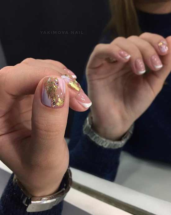 Stylish transparent manicure