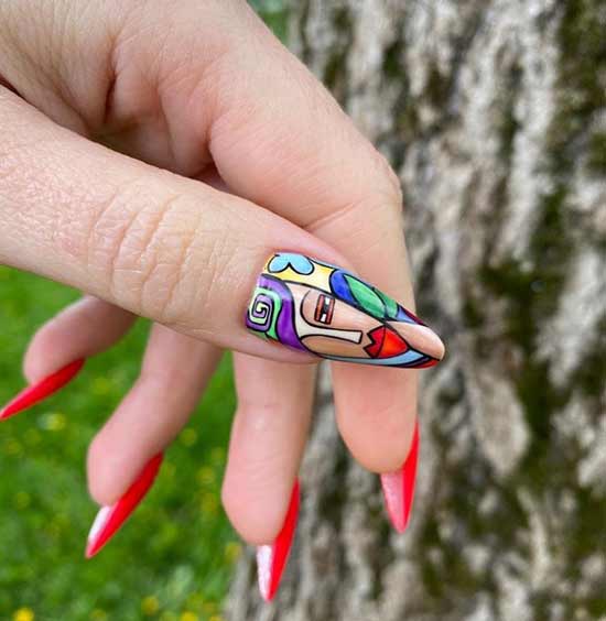 Cubism Nail Art