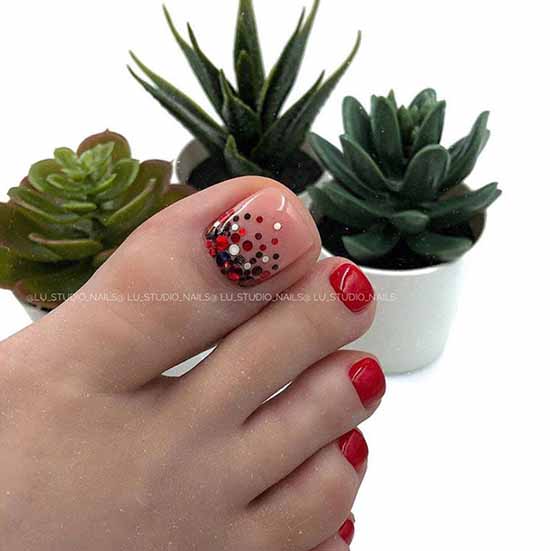 Brilliant pedicure: 100 new photo ideas, fashion design