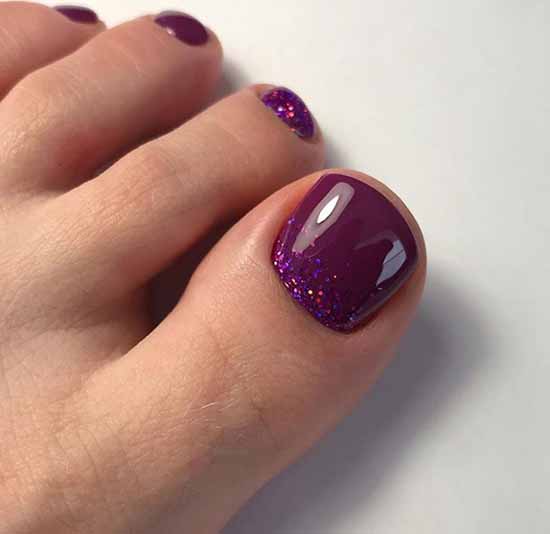 Brilliant pedicure: 100 new photo ideas, fashion design