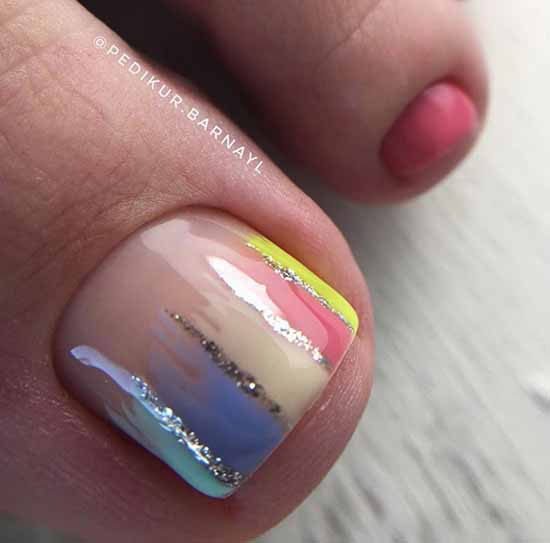 Brilliant pedicure: 100 new photo ideas, fashion design