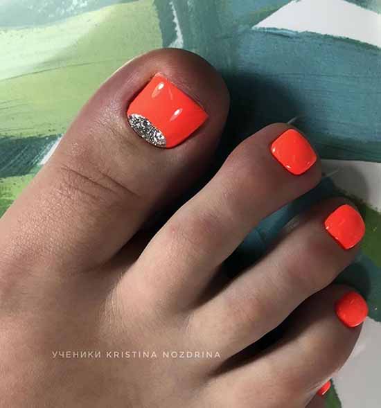 Brilliant pedicure: 100 new photo ideas, fashion design