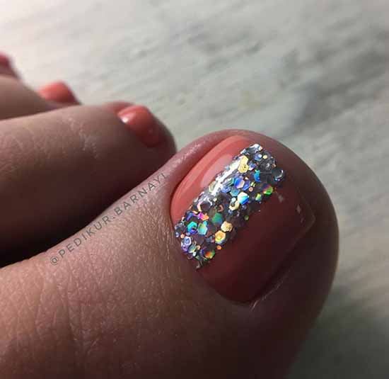 Brilliant pedicure: 100 new photo ideas, fashion design