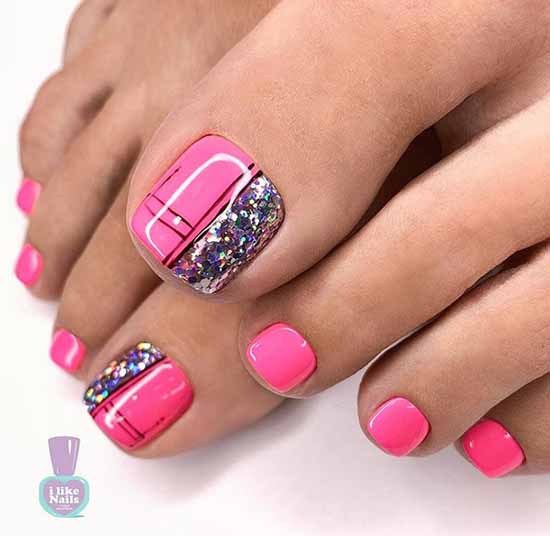 Brilliant pedicure: 100 new photo ideas, fashion design