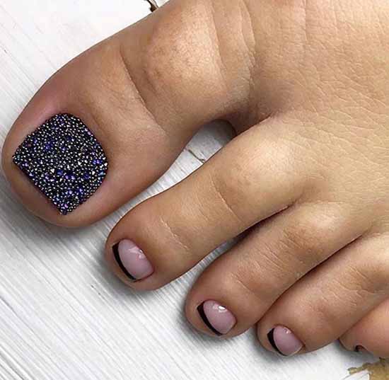 Brilliant pedicure: 100 new photo ideas, fashion design