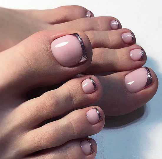 Brilliant pedicure: 100 new photo ideas, fashion design