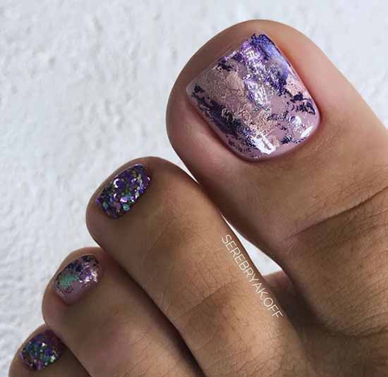 Brilliant pedicure: 100 new photo ideas, fashion design