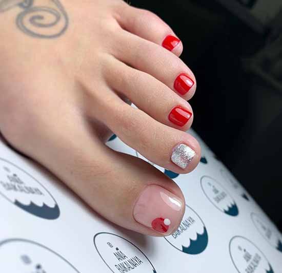 Brilliant pedicure: 100 new photo ideas, fashion design