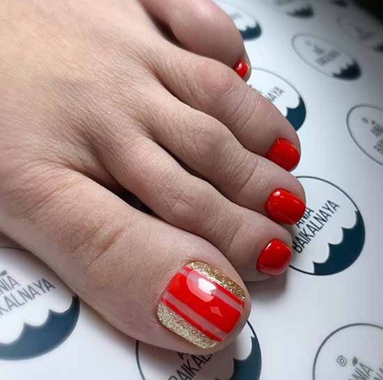 Brilliant pedicure: 100 new photo ideas, fashion design