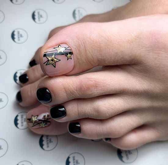 Brilliant pedicure: 100 new photo ideas, fashion design