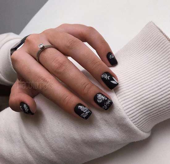 Black manicure