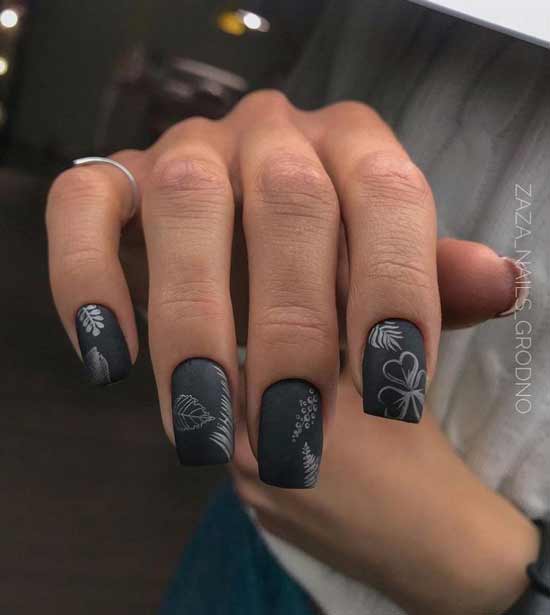 Black manicure