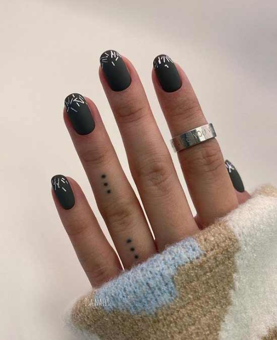 Black manicure