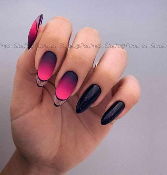 Conception d'ongles noirs