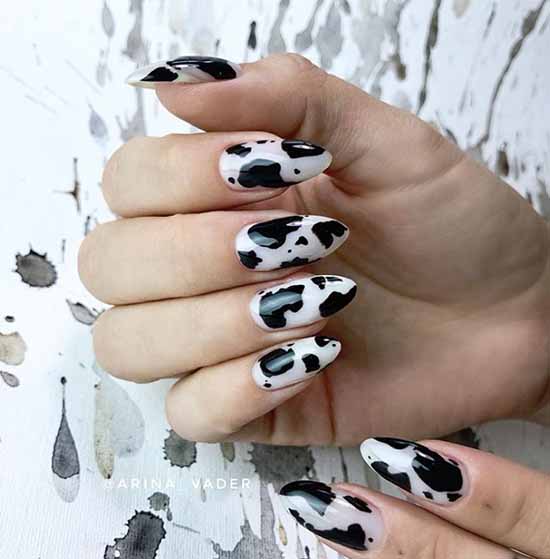 Black everyday nail design: 100 stylish new products in the photo