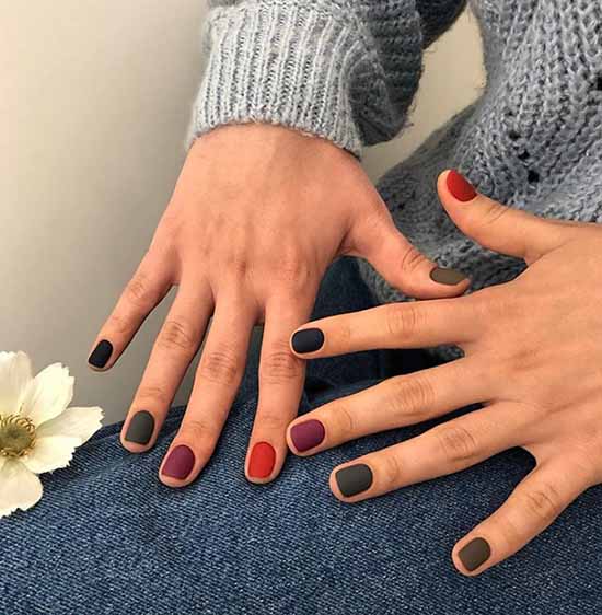 Black everyday nail design: 100 stylish new products in the photo