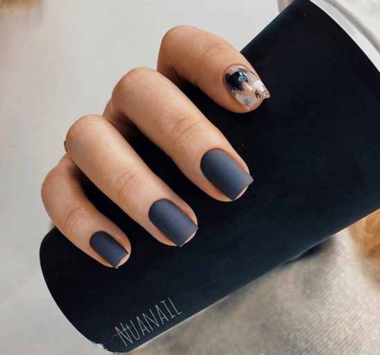 Black everyday nail design: 100 stylish new products in the photo