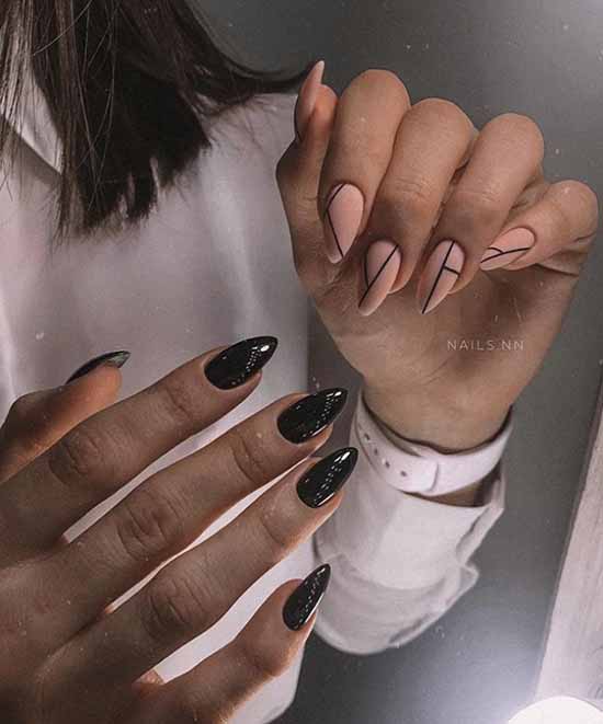 Ongles noirs conçoivent différentes mains