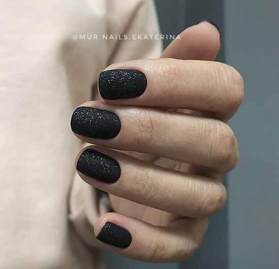 Black everyday nail design: 100 stylish new products in the photo