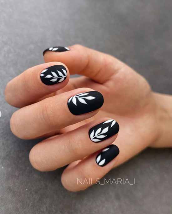 Black everyday nail design: 100 stylish new products in the photo