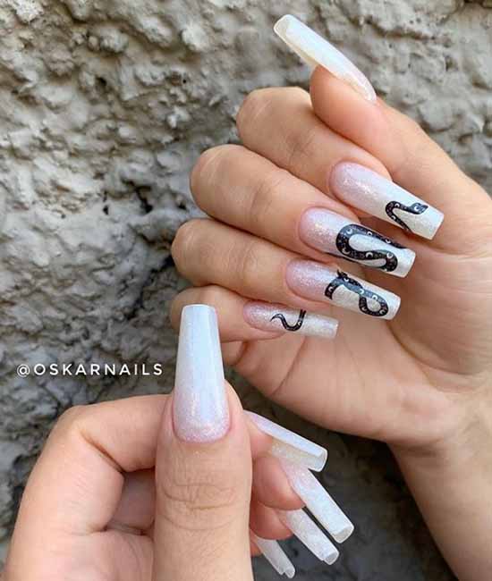 Ballerina / pointe shoes manicure ideas: new, design 2021