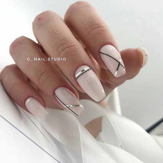 Ballerina / pointe shoes manicure ideas: new, design 2021