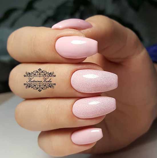 Light pink manicure