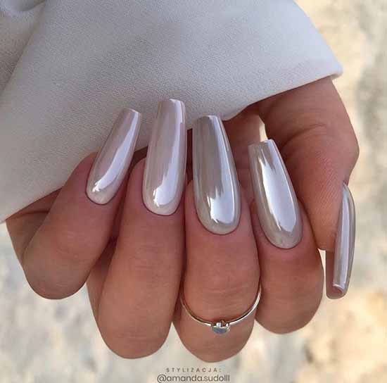 Ballerina / pointe shoes manicure ideas: new, design 2021