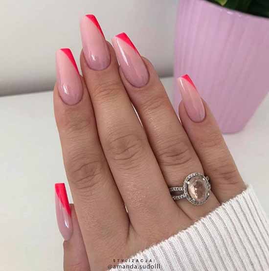 Ballerina / pointe shoes manicure ideas: new, design 2021