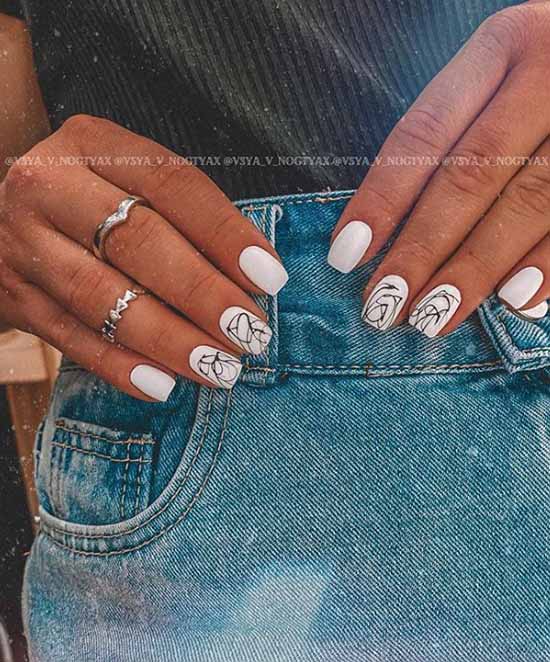 Manicure for tanned hands: 100 photos, new items, stylish design