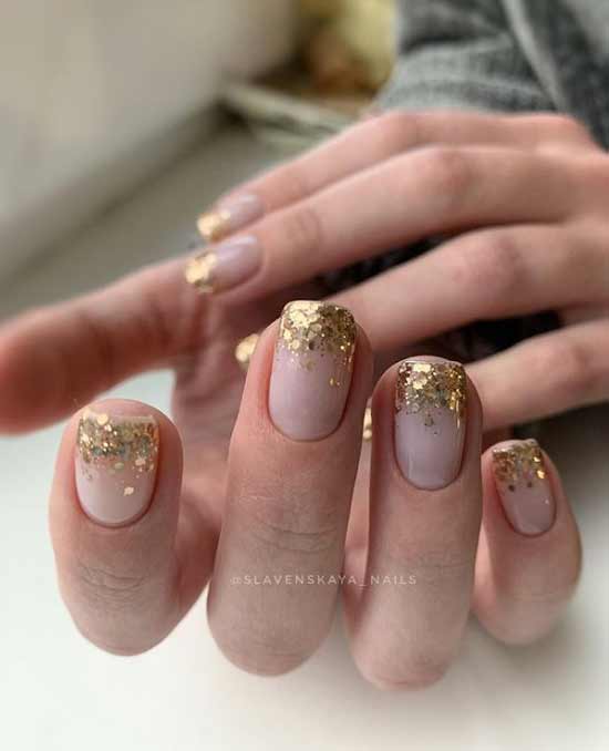 Ombre gold sequins