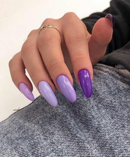 Color transition on nails