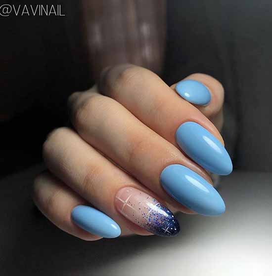 Manicure with sparkles on the tips of nails: photos, new items