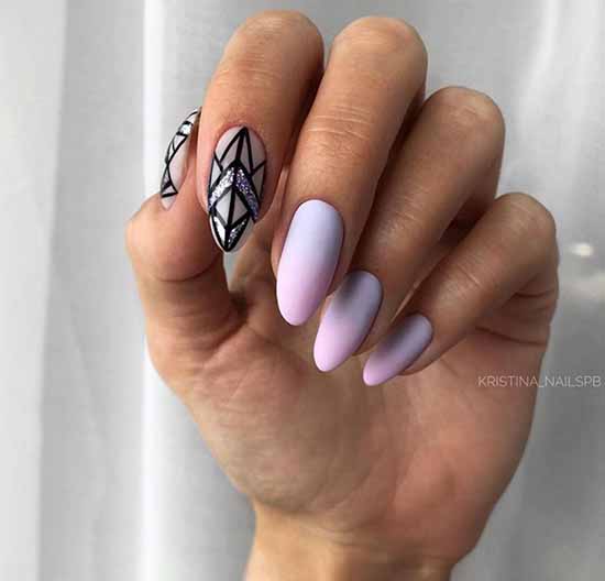 Manicure with sparkles on the tips of nails: photos, new items