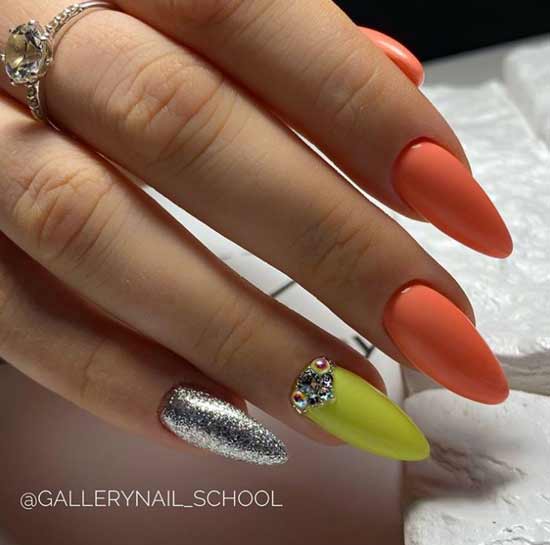 Rhinestones with neon shades