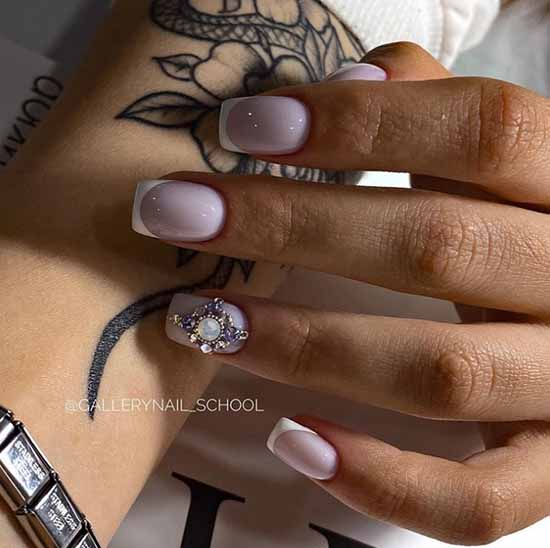 Nail design with rhinestones 2021: photos, exquisite novelties