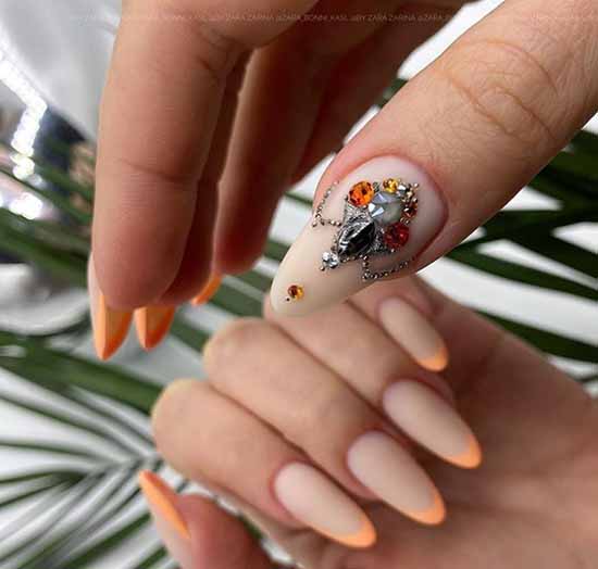 Nail design with rhinestones 2021: photos, exquisite novelties