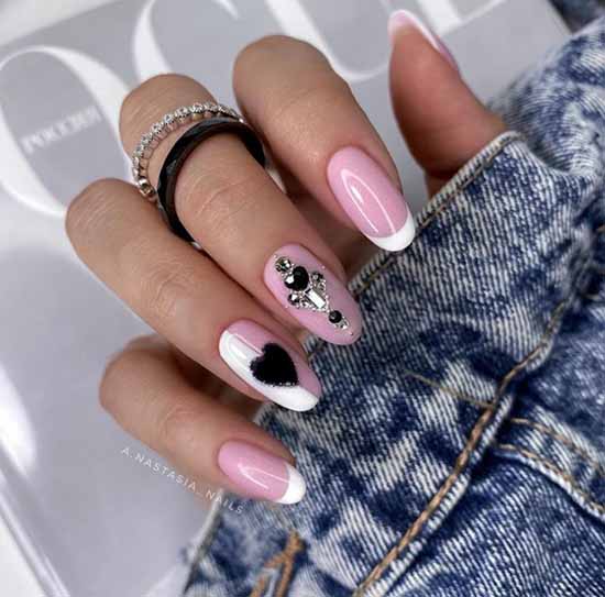 Nail design with rhinestones 2021: photos, exquisite novelties